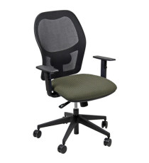 Seduta operativa Hubble HUHU - tessuto Fashion - braccioli regolabili - beige - Unisit