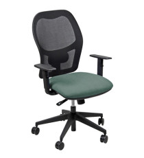 Seduta operativa Hubble HUHU - tessuto Fashion - braccioli regolabili - verde - Unisit