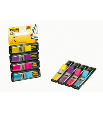Segnapagina Post-it Index Mini - 683-4AB - 12 x 43,1 mm - 4 colori vivaci - Post-it - conf. 140 pezzi