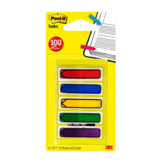 Segnapagina Post-it Index Mini Freccia - 684-4ARR1EU - 12 x 43,2 mm - 5 colori classici - Post-it - conf. 100 pezzi