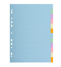 Separatore Forever Pastel - A4 - 12 tasti - cartoncino - 170 gr - Exacompta