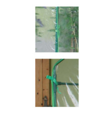 Serra Clematis - a casetta - 155 x 155 x 205 cm - acciaio verniciato/PVC - verde/trasparente - Verdemax
