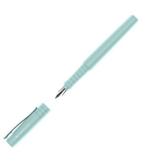 Set stilo B Poly Pen + sfera Poly Ball - punta 0,7 mm - fusto caribic blue - Faber-Castell