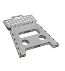 Sgabello alto Clic Clac - 30 x 22 x 32 cm - grigio - King Collection