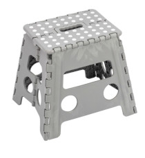 Sgabello alto Clic Clac - 30 x 22 x 32 cm - grigio - King Collection