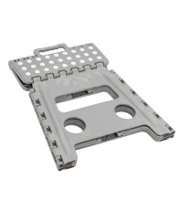 Sgabello alto Clic Clac - 30 x 22 x 32 cm - grigio - King Collection