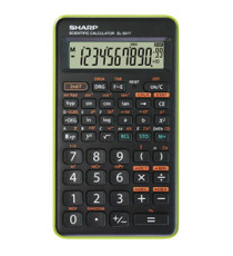Sharp - Calcolatrice scientifica - verde - EL 501TBGR