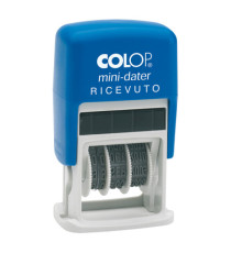 Timbro Mini Dater S160/L2 Datario + RICEVUTO - 4 mm - autoinchiostrante - Colop