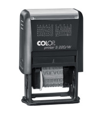 Timbro Printer S220/W Polinomio - 12 diciture - 4 mm - autoinchiostrante - Colop