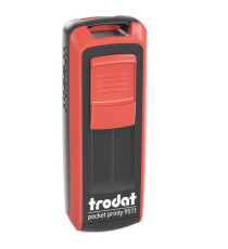 Timbro tascabile Pocket Printy 9511 - personalizzabile - 38 x 14 mm - 4 righe - autoinchiostrante - Trodat