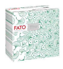 Tovagliolo linea AirLaid - carta - 40 x 40 cm - biloba/verde foresta - Fato - conf. 50 pezzi