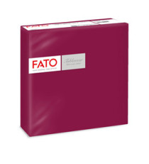 Tovagliolo linea AirLaid - carta - 40 x 40 cm - bordeuax - Fato - conf. 50 pezzi