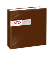 Tovagliolo linea AirLaid - carta - 40 x 40 cm - cacao - Fato - conf. 50 pezzi