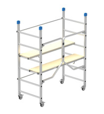 Trabattello Dinamico - 168 x 75 x 180 cm - alluminio - Marchetti