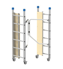 Trabattello Dinamico - 168 x 75 x 180 cm - alluminio - Marchetti