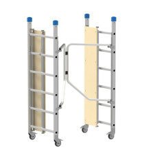 Trabattello Dinamico - 168 x 75 x 180 cm - alluminio - Marchetti