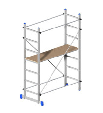 Trabattello Superminio - 158 x 80 x 220 cm - alluminio - Marchetti