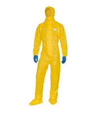 Tuta di protezione Deltachem - taglia L - giallo - Deltaplus