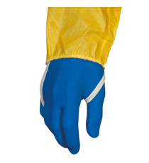 Tuta di protezione Deltachem - taglia L - giallo - Deltaplus
