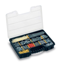 Valigetta portaminuterie ProOrganizer 16 - 39,5 x 30,5 x 6 cm - PPL - trasparente/nero - Terry