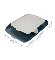 Vaschetta portacorrispondenza - con vassoio organizer Cosy - grigio - Leitz