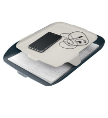 Vaschetta portacorrispondenza - con vassoio organizer Cosy - grigio - Leitz