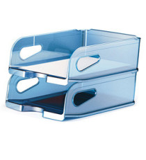 Vaschetta portacorrispondenza - Maxi - 34,5 x 27,8 x 11 cm - azzurro - Arda