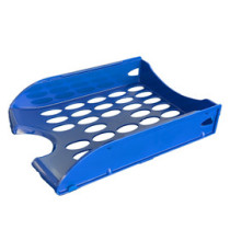 Vaschetta portacorrispondenza forata E040 - 26 x 34,5 x 6,5 cm - blu - Fellowes