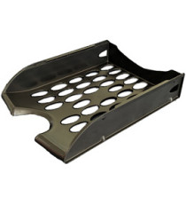 Vaschetta portacorrispondenza forata E040 - 26 x 34,5 x 6,5 cm - nero - Fellowes