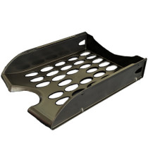 Vaschetta portacorrispondenza forata E040 - 26 x 34,5 x 6,5 cm - nero - Fellowes