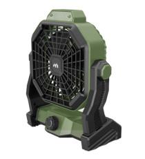 Ventilatore portatile - da campeggio - con luce LED - diametro 12 cm - 25,5 x 21 x 11,5 cm - Melchioni family