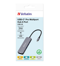 Verbatim - USB-C Pro Multiport Hub 8 Port - 32151