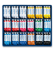 Vetrine assortimento - 21ml - colori assortiti - Giotto - 108 tubetti assortiti