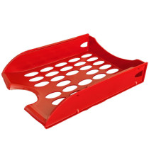 Vaschetta portacorrispondenza forata E040 - 26 x 34,5 x 6,5 cm - rosso - Fellowes