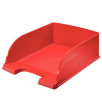 Vaschetta portacorrispondenza Leitz Plus Jumbo - 25,5 x 10,3 x 36 cm - rosso - Leitz