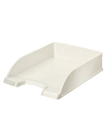 Vaschetta portacorrispondenza WOW - 25,5 x 35,7 x 7 cm - bianco metallizzato - Leitz