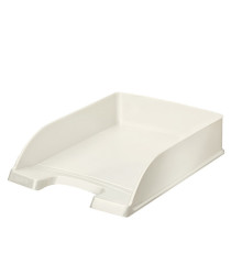 Vaschetta portacorrispondenza WOW - 25,5 x 35,7 x 7 cm - bianco metallizzato - Leitz