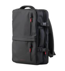 Zaino Travel Backpack Drop2Go - 30 x 15 x 45 cm - gomma - nero - In Tempo