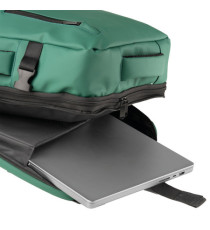 Zaino Travel Backpack Drop2Go - 30 x 15 x 45 cm - gomma - verde - In Tempo