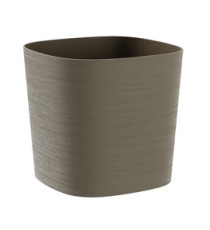 Vaso quadrato Capri - 13 L - sabbia - TeraPlast