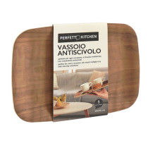 Vassoio antiscivolo - in legno frassino - 28 x 20 cm - Perfetto