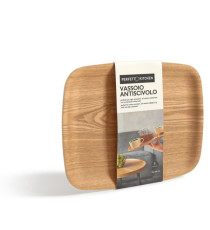 Vassoio antiscivolo - in legno frassino - 36 x 28 cm - Perfetto