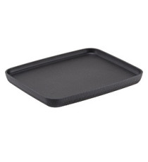 Vassoio buffet Norway - antracite - 32,5 x 26,5 x 3cm - melamina - Leone