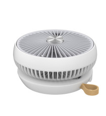 Ventilatore da tavolo Air Studio - ricaricabile - diametro 17 cm - grigio/bianco - CFG