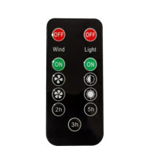 Ventilatore portatile - da campeggio - con luce LED - diametro 10 cm - 16 x 14 x 16,5 cm - Melchioni family