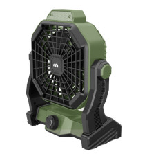 Ventilatore portatile - da campeggio - con luce LED - diametro 12 cm - 25,5 x 21 x 11,5 cm - Melchioni family