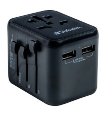Verbatim - Adattatore viaggio UTA-02 con 2 x USB-A