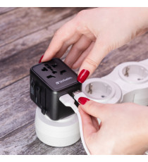 Verbatim - Adattatore viaggio UTA-02 con 2 x USB-A