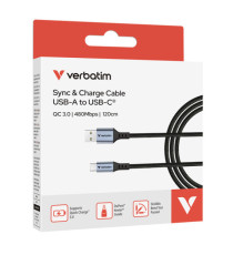 Verbatim - Cavo USB-A a USB-C_18W- 31843 - 120cm