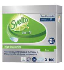 Tabs Eco 3in1 per lavastoviglie - Svelto - fustino da 100 tabs da 20 gr